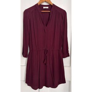 Babaton Bennet Dress from Aritzia in Burgundy Size Small
